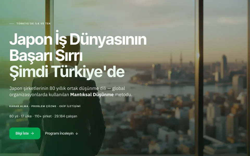 Opening screen: headline, subheading and a single primary action