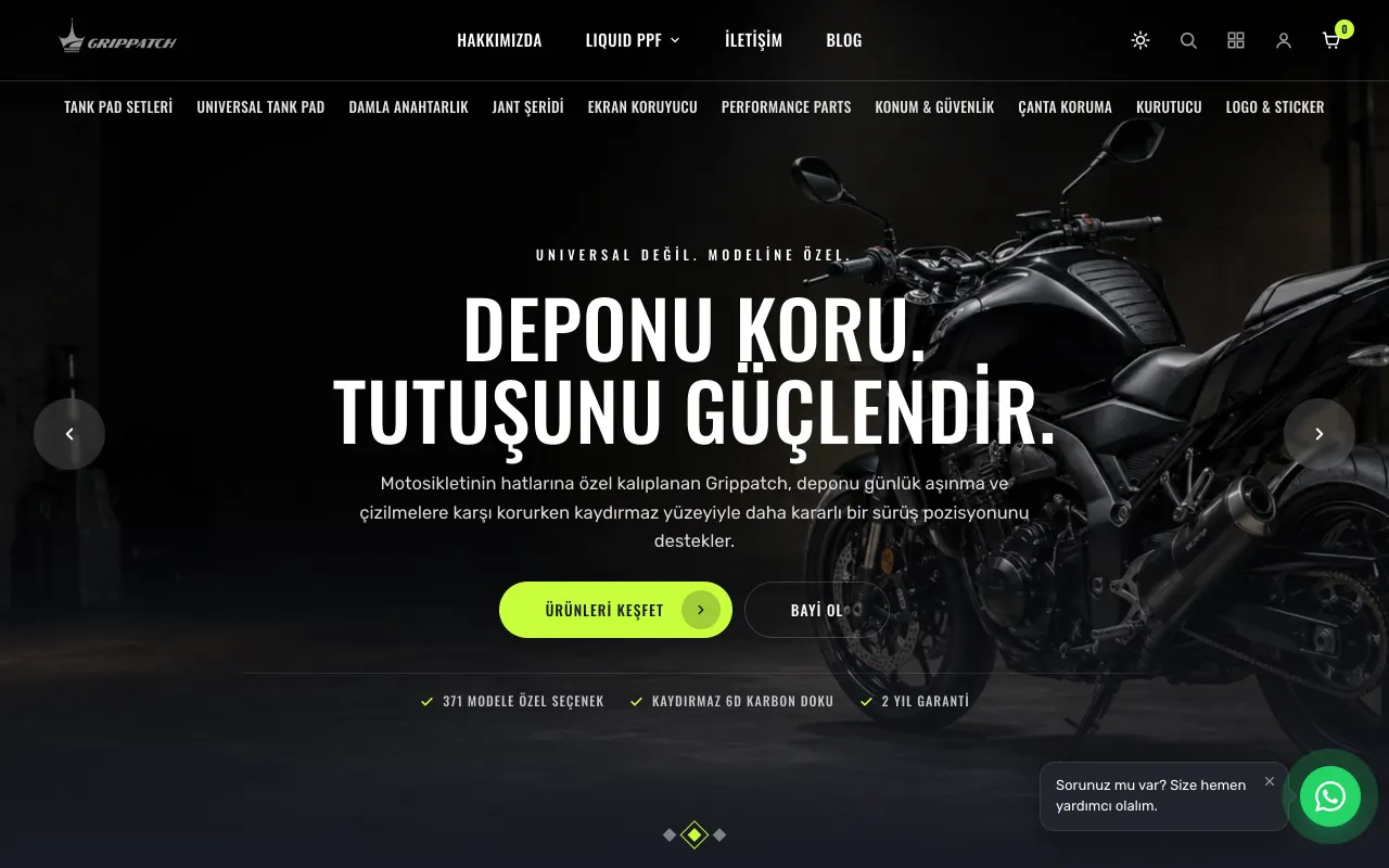 Grippatch Shopify mağazası