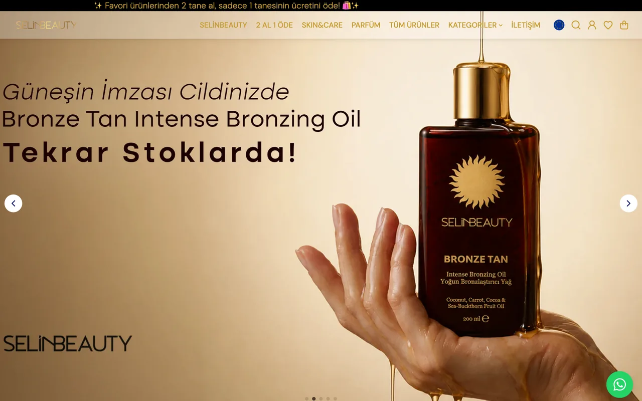 Selin Beauty Shopify store